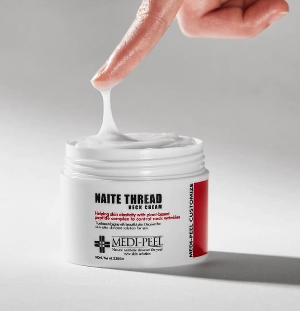Подтягивающий крем для шеи Medi-Peel с пептидным комплексом Naite Thread Neck Cream 100 мл 8809409345550 - Фото 2 Подтягивающий крем для шеи Medi-Peel с пептидным комплексом Naite Thread Neck Cream 100 мл 8809409345550 - изображение 2