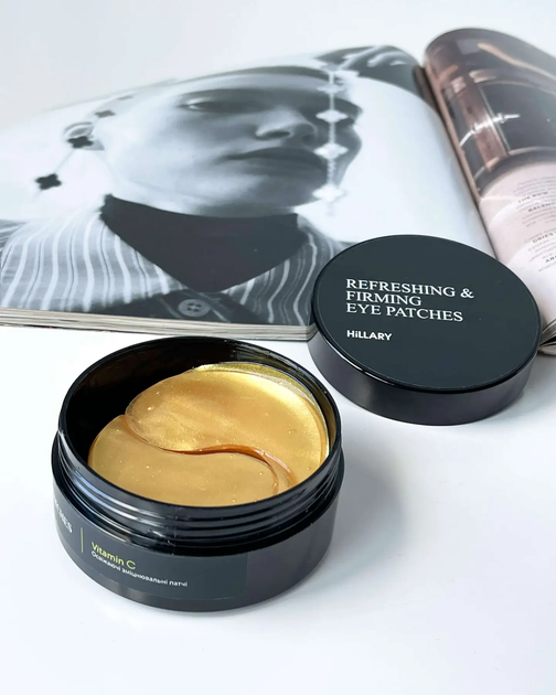 Освіжаючі патчі з вітаміном C Vitamin C Refreshing & Firming Eye Patches Hillary 60 шт 90 г - зображення 5