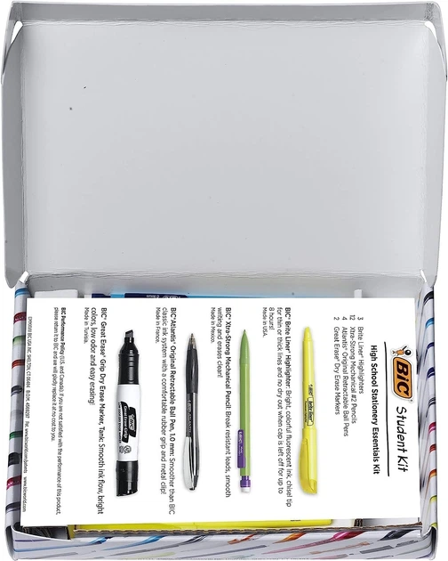 Набор BIC Xtra-Strong (0,9 мм), BIC Brite, BIC Atlantis, BIC Dry Erase Markers механические карандаши ручки маркер (KSH21EC-AST) - Фото 3 Набор BIC Xtra-Strong (0,9 мм), BIC Brite, BIC Atlantis, BIC Dry Erase Markers механические карандаши ручки маркер (KSH21EC-AST) - изображение 3