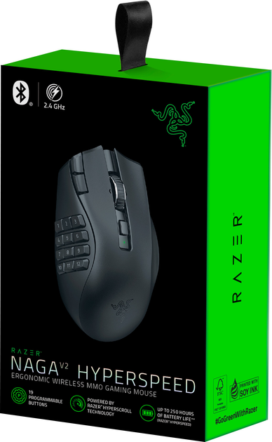 ほぼ未使用品 付属品完備 Razer Naga V2 HyperSpeed Razer Naga V2 HyperSpeed ナーガ ブイツー ハイパースピード