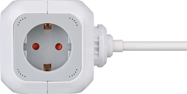 Удлинитель Brennenstuhl ALEA-Power куб 4 розетки 1.4 м серый (1150090) - изображение 2