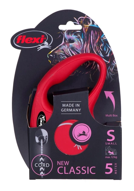 Smycz automatyczna FLEXI Classic S 5m czerwona (022504) - obraz 2