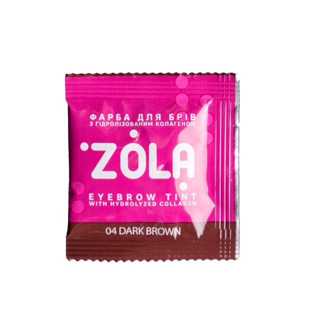 Краска для бровей Zola 04 Dark brown 5 мл + окислитель 5 мл - Фото 1 Краска для бровей Zola 04 Dark brown 5 мл + окислитель 5 мл - изображение 1