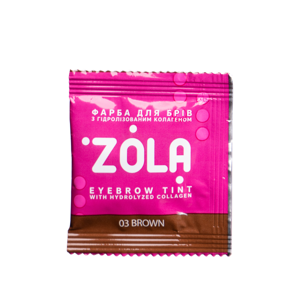 Краска для бровей Zola 03 Brown 5 мл + окислитель 5 мл – купить