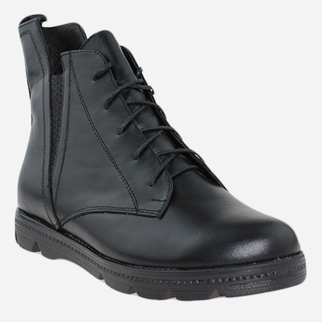 Акція на Жіночі зимові черевики високі Emilio RE2537 37 24 см Чорні від Rozetka