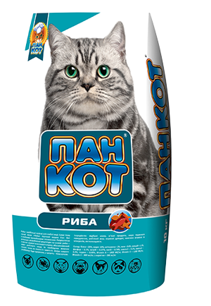 Сухий корм Пан Кіт РИБА для дорослих кішок 10 кг - зображення 2
