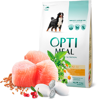 Сухой корм Optimeal для крупных пород курица 4 кг - изображение 2