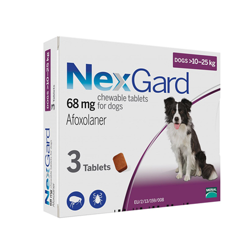 Таблетка Merial NexGard для захисту собак L 10-25 кг 1 таблетка - Фото 2 Таблетка Merial NexGard для захисту собак L 10-25 кг 1 таблетка - зображення 2