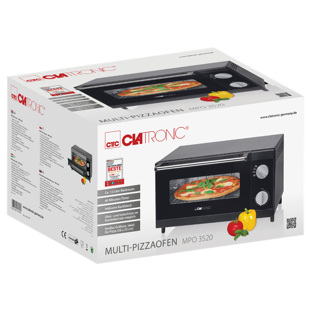 Електрична піч CLATRONIC MPO 3520 Black - зображення 6