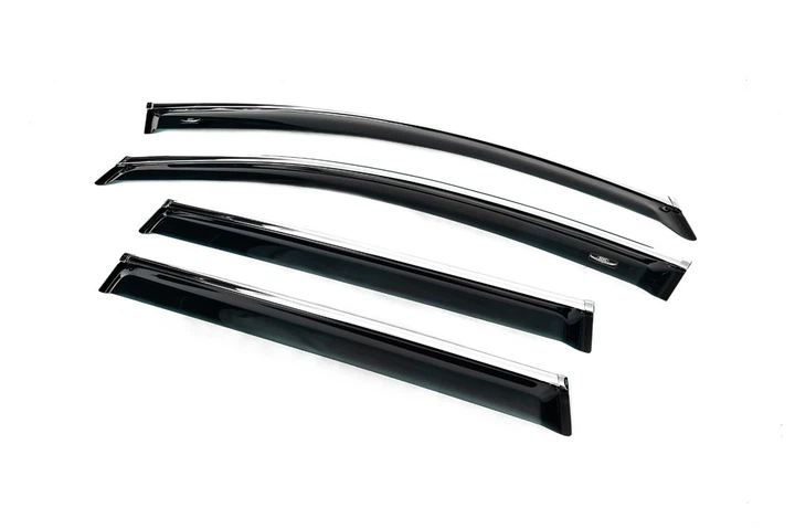Ветровики с хром молдингом SW (4 шт, HIC) для Volkswagen Passat B6 2006-2012 гг - Фото 9 Ветровики с хром молдингом SW (4 шт, HIC) для Volkswagen Passat B6 2006-2012 гг - изображение 9