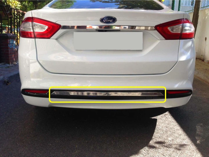 Накладка на задний бампер нержавейка для Ford Mondeo 2014-2022 гг - изображение 2