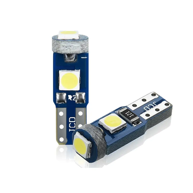 Автолампа светодиодная T5 W2x4.6d, 3030 х 3 smd, синий, 12 В - Фото 2 Автолампа светодиодная T5 W2x4.6d, 3030 х 3 smd, синий, 12 В - изображение 2
