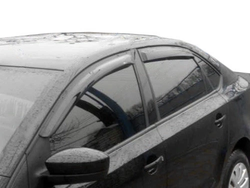 Ветровики HIC для Volkswagen Polo 2010-2017 (4 шт) - Фото 1 Ветровики HIC для Volkswagen Polo 2010-2017 (4 шт) - изображение 1