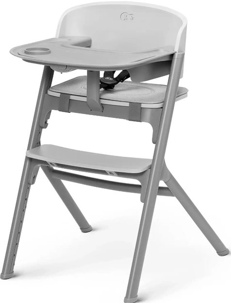 Стільчик для годування із шезлонгом Kinderkraft Igee Calmee Cloudy Grey (KHIGCA00GRY0000) - Фото 2 Стільчик для годування із шезлонгом Kinderkraft Igee Calmee Cloudy Grey (KHIGCA00GRY0000) - зображення 2