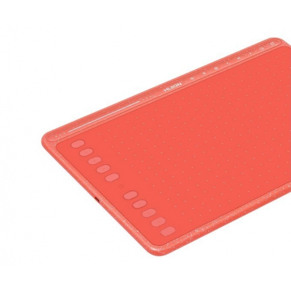 Графический планшет Multitouch Huion HS611 Coral \ red, формат A5, 5080 lpi - Фото 2 Графический планшет Multitouch Huion HS611 Coral \ red, формат A5, 5080 lpi - изображение 2