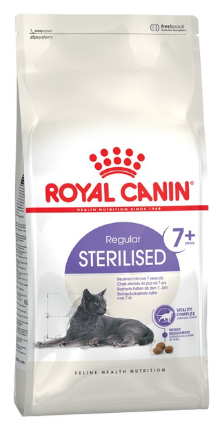 Сухой корм для дорослих стерилізованих кішок Royal Canin Sterilised 7+ 1.5 кг (3182550784566) (2560015) - зображення 1