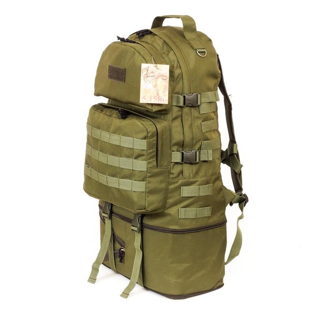 Тактический супер-крепкий рюкзак-трансформер Олива 40-60 л. 5.15.b. Кордура Poly 900 ден. - изображение 2