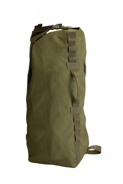 Баул-рюкзак регульований об'єм до 100 літрів колір хакі - изображение 1