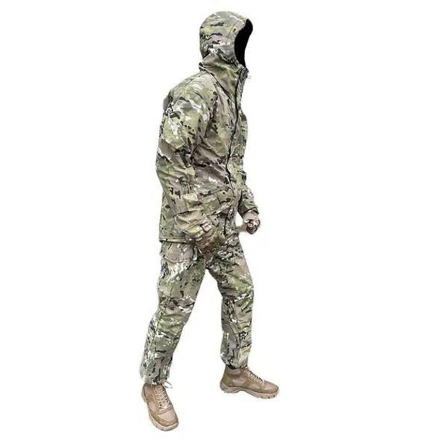 Чоловічий тактичний костюм ріп-стоп на флісі ЗСУ Мультикам 20222170-58 9982 58 розмір хакі - зображення 1