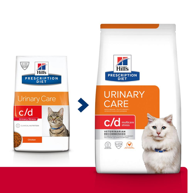 Sucha karma dla kotów Hill's PRESCRIPTION DIET c/d Urinary Stress Feline Kurczak z idiopatycznym zapaleniem pęcherza moczowego 1,5 kg (052742284200) - obraz 2