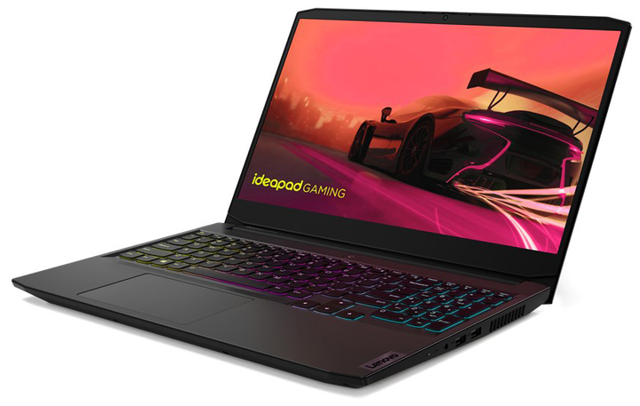 Laptop Lenovo IdeaPad Gaming 3 15ACH6 (82K200NJPB) Shadow Black - obraz 2