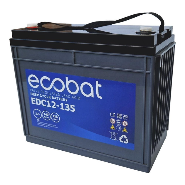 Акумулятор Ecobat EDC12-135 AGM - изображение 1