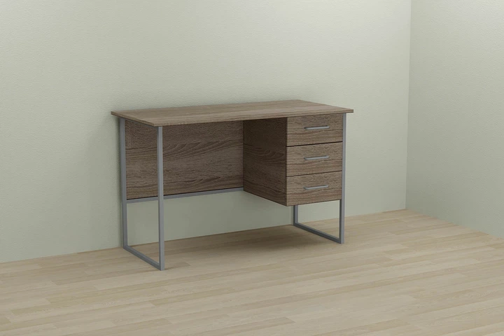 Письменный стол Ferrum-decor Гарри 75x140x70 серый ДСП Дуб Сонома Трюфель 16мм (FRD-101483) - изображение 4