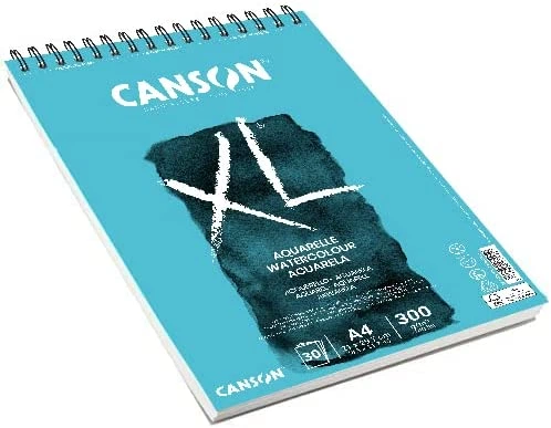 Альбом для акварелі на спіралі Canson XL Watercolour 30 аркушів 300 г/м2 А4 (21x29,7 см) - Фото 2 Альбом для акварелі на спіралі Canson XL Watercolour 30 аркушів 300 г/м2 А4 (21x29,7 см) - изображение 2