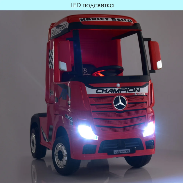 Дитячий електромобіль Вантажівка Bambi M 4208EBLR-2 Mercedes-Benz до 30 кг - зображення 5