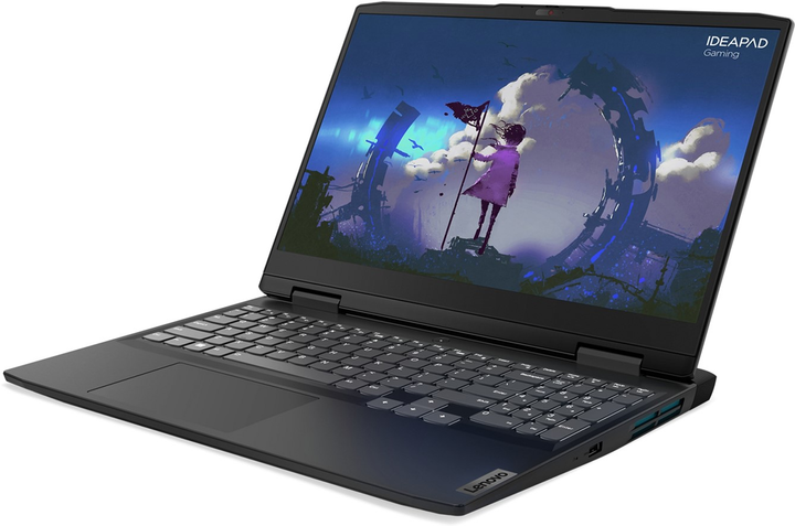Laptop Lenovo IdeaPad Gaming 3 15IAH7 (82S900JKPB) Onyx Grey - obraz 2