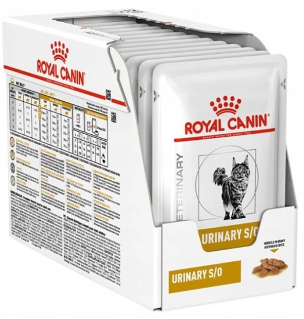 Вологий корм для кішок з урологічними проблемами ROYAL CANIN Vet Urinary S/O 12x85 г (9003579010044) - зображення 1