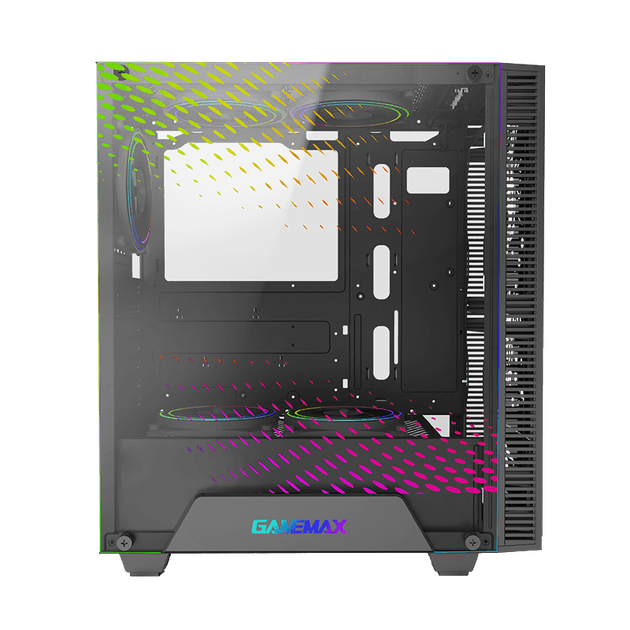 Корпус компьютерный ATX GameMax RockStar 2 без блока питания/RGB-подсветка/боковое окно Черный - изображение 7