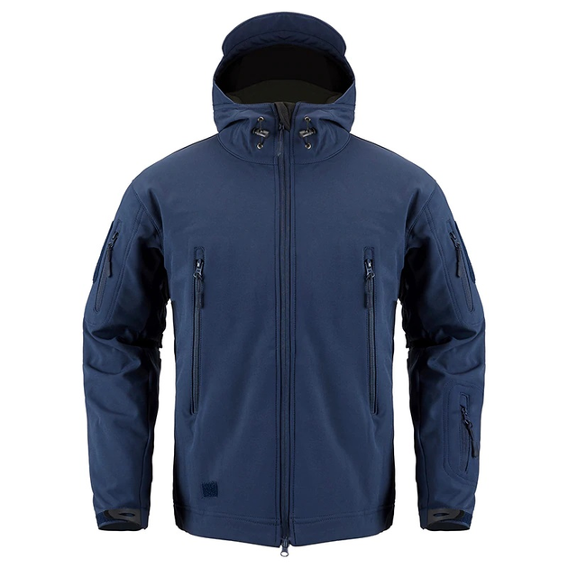 Тактическая куртка / ветровка Pave Hawk Softshell navy blue (темно-синий) XXL - изображение 1