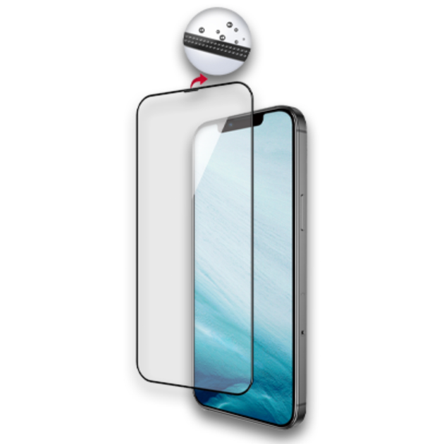 Защитное стекло iLera DeLuxe FullCover Glass for iPhone 14/13 Pro/13 - изображение 3