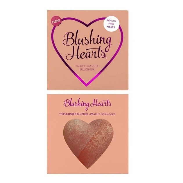 Рум'яна MAKEUP REVOLUTION Blushing Hearts Blusher Peachy Pink Kisses - Фото 3 Рум'яна MAKEUP REVOLUTION Blushing Hearts Blusher Peachy Pink Kisses - зображення 3
