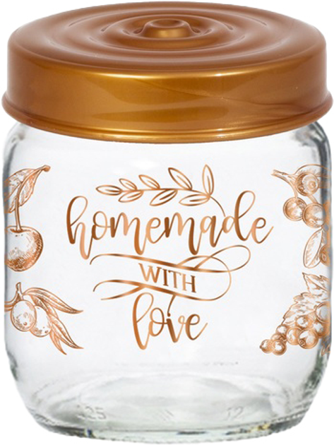 Банка Herevin Decorated Jam Jar-Homemade With Love 0.425 л (171341-072) - изображение 1