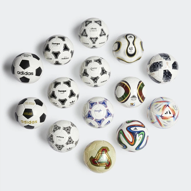 Коллекция мини мячей Adidas World Cup History Mini Размер-1 IC8616