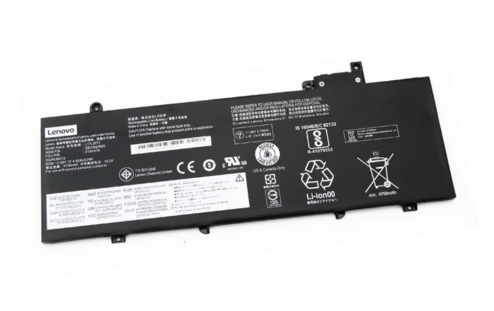 Батарея для ноутбука Lenovo ThinkPad T480S (01AV478, L17L3P71 11.58V 57Wh 4920mAh) Аккумулятор - зображення 2