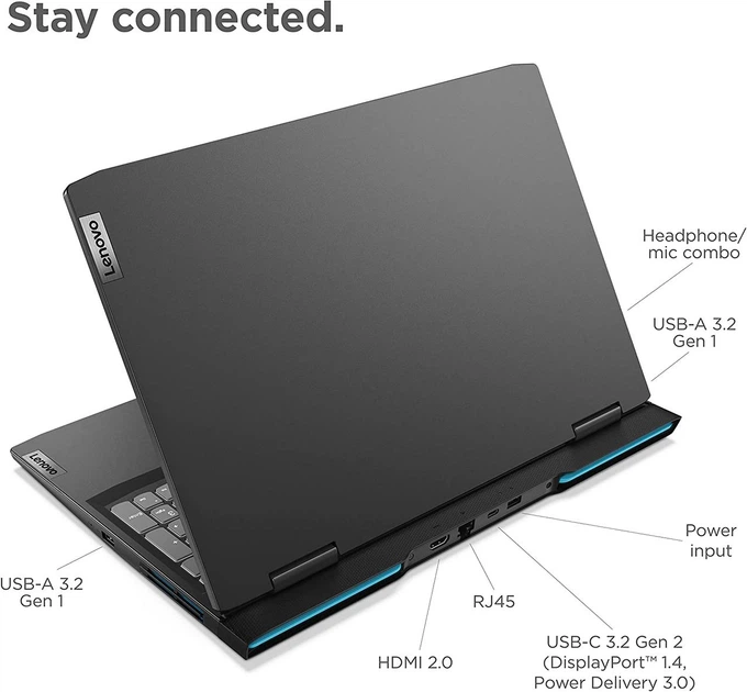 Ноутбук Lenovo IdeaPad Gaming 3 (2022 - RTX 3050 - 15.6" FHD - 120 Hz - AMD Ryzen 5 6600H - 8GB DDR5 - 258GB SSD) - изображение 3