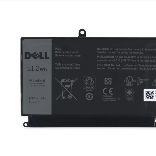Батарея для ноутбука Dell Vostro 5460, 5470, 5480, 5560 - VH748 (11.1V 51.2Wh) - Аккумулятор - Фото 2 Батарея для ноутбука Dell Vostro 5460, 5470, 5480, 5560 - VH748 (11.1V 51.2Wh) - Аккумулятор - зображення 2