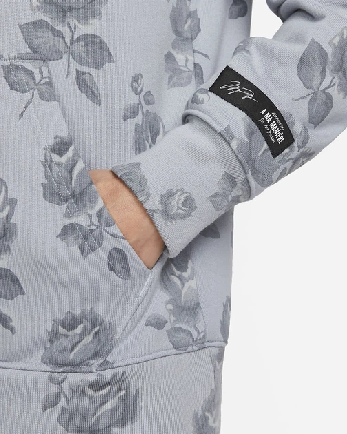 Чоловіче Худі JORDAN AMM AOP FLC HOODIE Сірий M (7dDJ9752-464 M) - Фото 4 Чоловіче Худі JORDAN AMM AOP FLC HOODIE Сірий M (7dDJ9752-464 M) - зображення 4