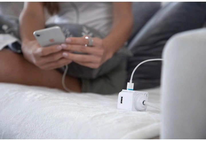 Сетевое зарядное устройство Allocacoc USBcube Extended 4 USB 1.5 м Белое (10464WT/EUEUMC) (8719186010391) - изображение 3