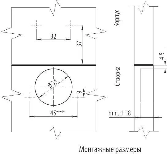 Петля GTV Накладная мебельная металлическая - Фото 4 Петля GTV Накладная мебельная металлическая - изображение 4