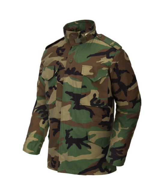 Куртка (Сатина) M65 Jacket - NyCo Sateen Helikon-Tex US Woodland XXXL/Regular Тактична чоловіча - зображення 1