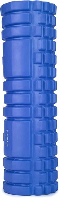 Набор Массажный ролик Cornix EVA 45 x 14 см XR-0039 Blue + Массажный мяч Cornix XR-0229 Lacrosse Ball 6.3 см Темно-синий - изображение 4