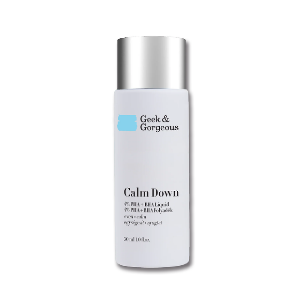 Эксфолиант из PHA+BHA кислотами Geek & Gorgeous Calm Down 30 мл - Фото 1 Эксфолиант из PHA+BHA кислотами Geek & Gorgeous Calm Down 30 мл - изображение 1