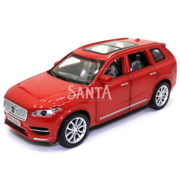 Машинка игровая Volvo XC90 «АвтоЕксперт» джип Вольво металл красный звук свет 15*6*6 см (35585W) - изображение 2