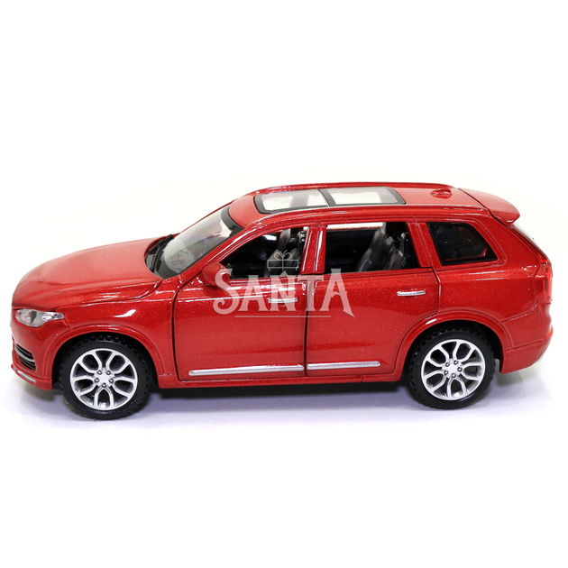 Машинка игровая Volvo XC90 «АвтоЕксперт» джип Вольво металл красный звук свет 15*6*6 см (35585W) - изображение 3