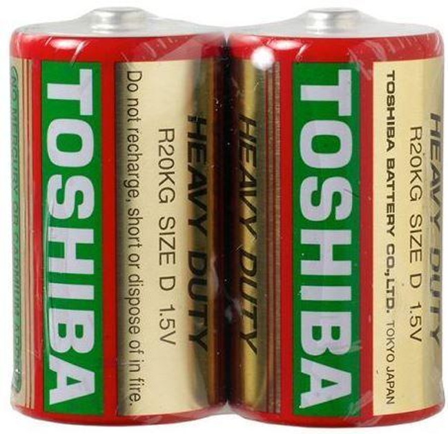 Батарейка Toshiba сольова Heavy Duty D/R20 1 шт – фото, отзывы ...