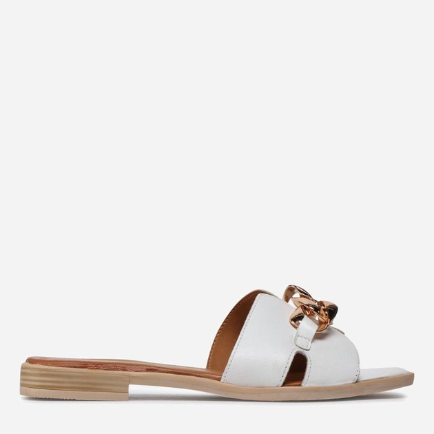 Жіночі шльопанці Lasocki WI16-MENA-04 37 (24.5 см) White (5904862742885) - зображення 1